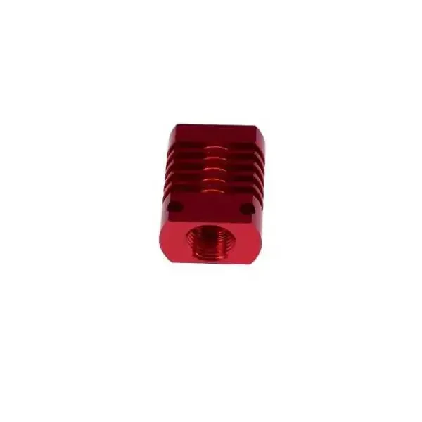 3D Yazıcı Alüminyum Soğutucu Gövde MK10 - 27x20x12mm - Kırmızı