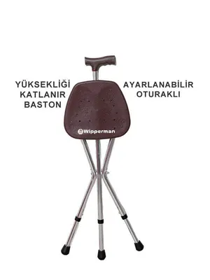 Wipperman W 530 Ayarlanabilir Oturma Aparatlı Baston