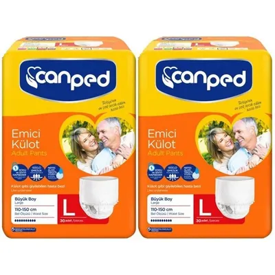 Canped emici külot hasta bezi büyük boy xlarge 120 adet eko paket