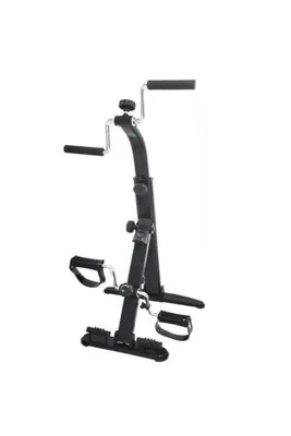 Çift pedallı katlanabilir egzersiz bisikleti siyah