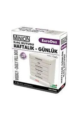 Haftalık günlük çekmeceli i̇laç kutusu