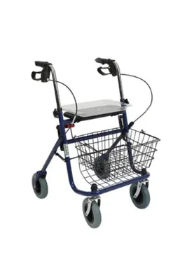 Metal rollator walker kalın tekerlekli
