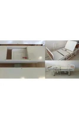 Lazımlıklı wc hasta karyolası yatak dahil 2 motorlu tuvaletli karyola