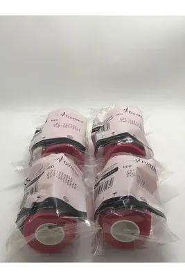 Kendinden yapışkanlı bandaj kırmızı ebat: 10cm x 4.5m 12 adet