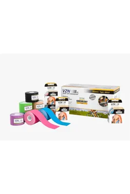 Vzn kinesio sport tape – sporcu ağrı bandı 5m x 5cm kırmızı 4 adet