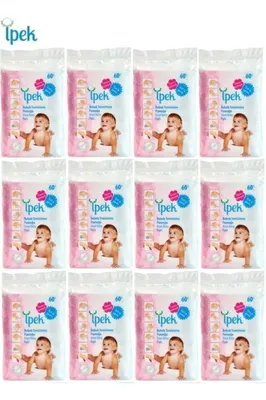 İpek hidrofil maxi bebek pedi 60'lı