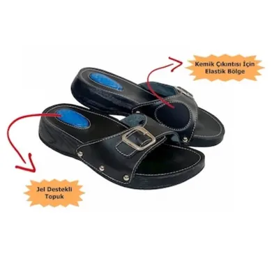 Bayan topuk dikeni terliği siyah 41 numara
