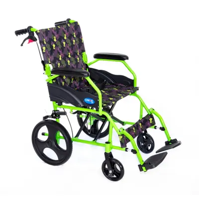Alüminyum tekerlekli sandalye – yeşil | Comfort Plus