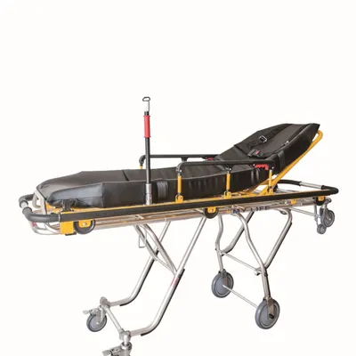 Ambulans sedyesi siyah döşemeli