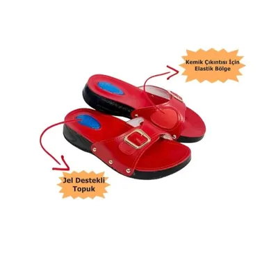 Vixen Kırmızı Hallux Valgus Terliği 39 Numara