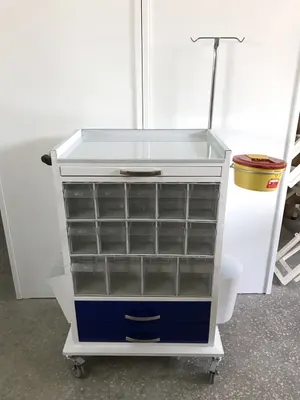Çağrı Medikal Çok Gözlü İlaç Arabası - Ergonomik ve Taşınabilir