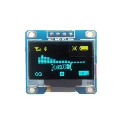 0.96 inch  I2C OLED Ekran 128x64-Mavi/Sarı