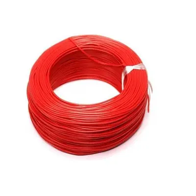 100 Metre Tek Damarlı Montaj Kablosu 24 AWG - Kırmızı