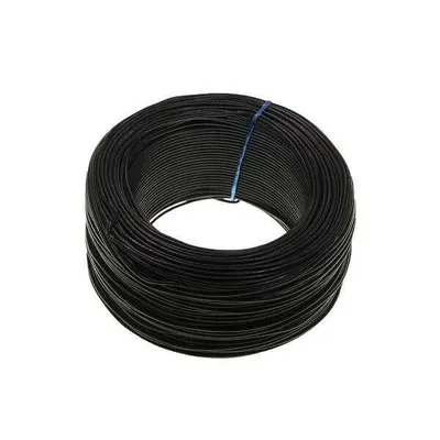 100 Metre Tek Damarlı Montaj Kablosu 24 AWG - Siyah