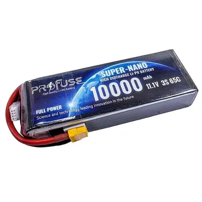 Profuse 11.1V 3S 10000mAh 65C Lipo Batarya