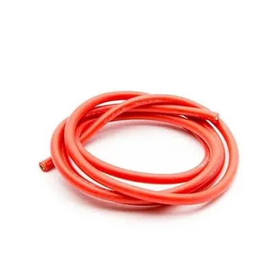 12 AWG Silikon Kablo 1 Metre - Kırmızı