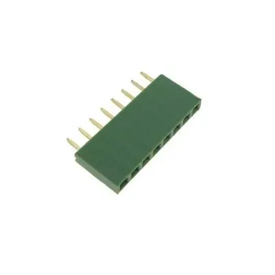 1x8 Pin Dişi Header - Yeşil