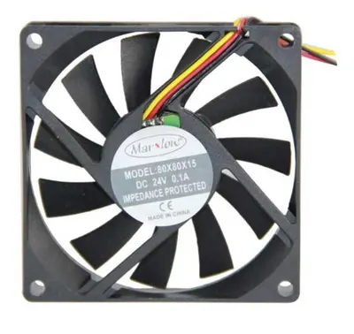 24V DC 3 Kablo FAN 80x80x15 mm