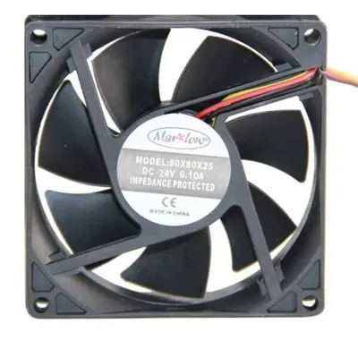 24V DC 3 KABLO FAN 80x80x25mm