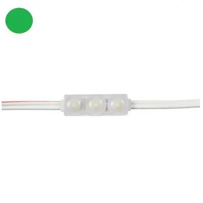 2835 Mercekli 1.5W Modül Led 40x10mm - Yeşil