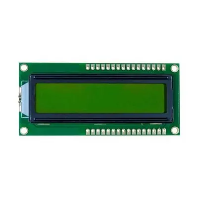 2x16 LCD Ekran Yeşil - Çift Taraflı