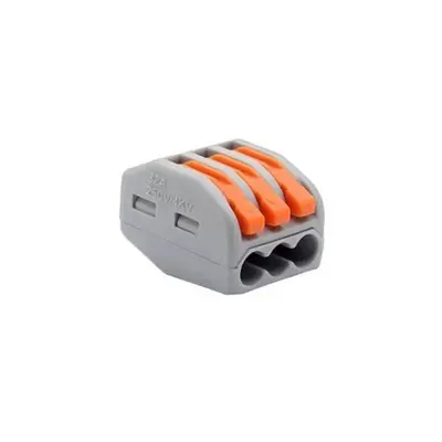 3 Pin Vidasız Tek Yön Klemens - 12-28AWG