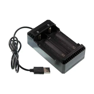 3.7V Pil USB Şarj Aletli 2'li - 18650/22650/26650