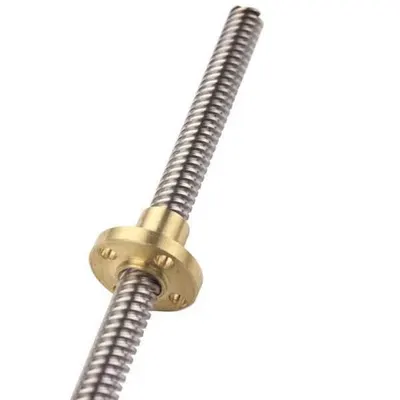 3D Yazıcı Vidalı Mil Somun 350mm - Trapez T8 8mm