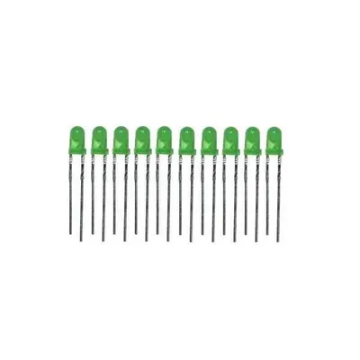 3mm Yeşil Led - 10 Adet