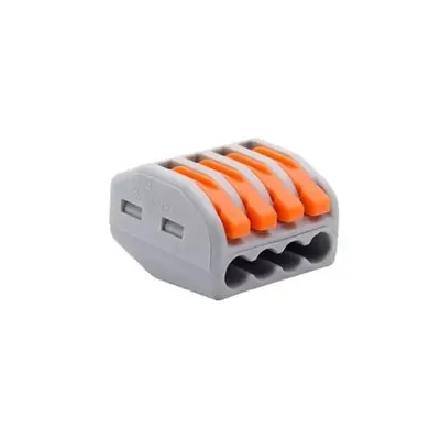 4 Pin Vidasız Tek Yön Klemens - 12-28AWG