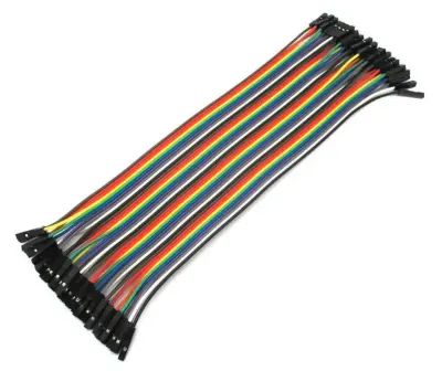 40 Pin Ayrılabilen Dişi-Dişi Jumper Kablo-100mm