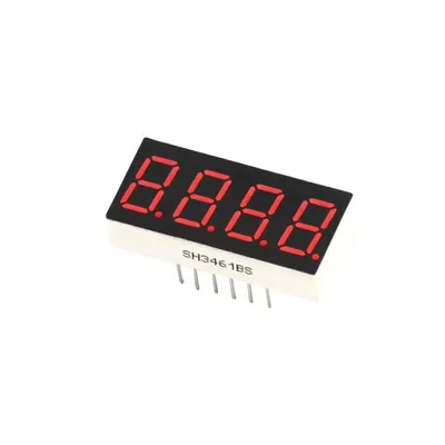 4'lü 7 Segment Display Kırmızı - Anot
