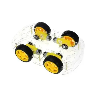 4WD Çok Amaçlı Mobil Robot Platformu - Şeffaf