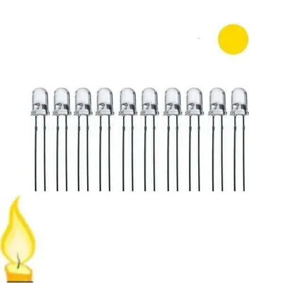 5mm Mum Led - Sarı 10 Adet