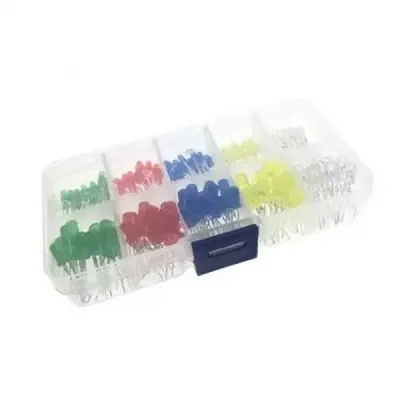 5mm ve 3mm LED Seti-5 Renk-200 Adet