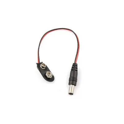 9V Pil Başlığı - Barrel Jacklı