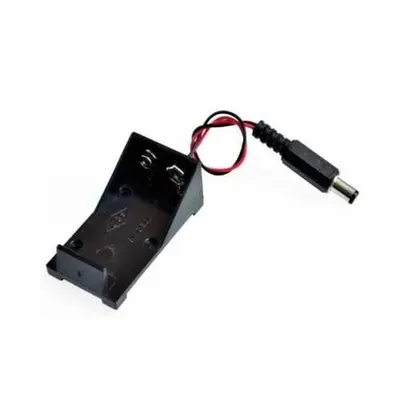 9V Pil Yuvası-Barrel Jacklı
