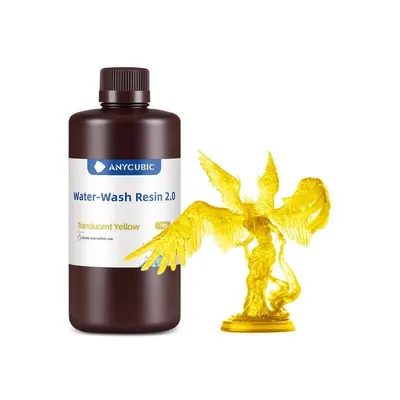 Anycubic Water Washable Reçine 2.0 - Transparan Sarı - 1Kg