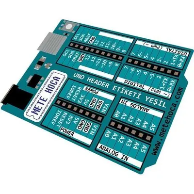 Arduino Uno Header Etiketi - Yeşil