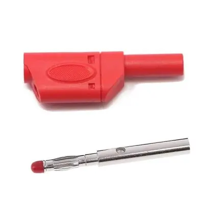 Banana Jak Korumalı Tip 4mm IC-238E - Kırmızı