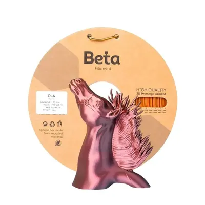 Beta PLA Silk Kırmızı-Altın-Siyah Filament 1.75mm 1000gr
