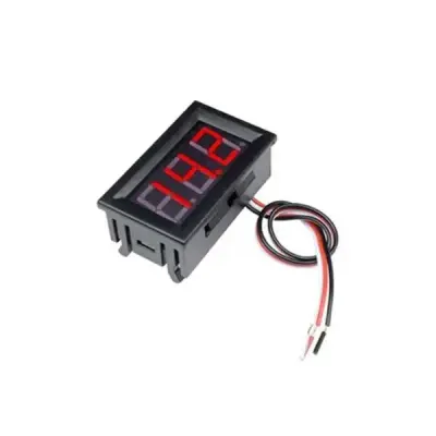 Dijital Voltmetre DC 0-100V - Kırmızı