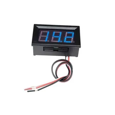 Dijital Voltmetre DC 0-100V - Mavi