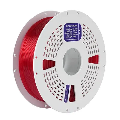 Fibromast Transparan PLA Kırmızı Filament 1.75mm 1000gr