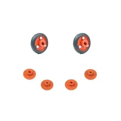 Geçmeli Tekerlek Seti 30x8mm - Turuncu