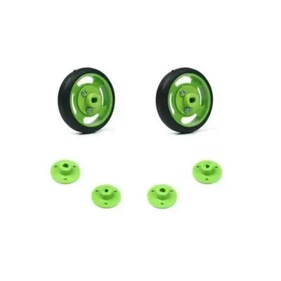 Geçmeli Tekerlek Seti 50x11mm - Yeşil