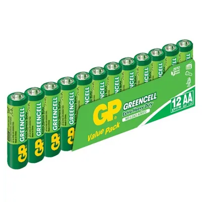 GP GreenCell 1.5V AA Kalem Pil 12'li