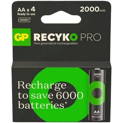 GP210AAHCBR21-2TLB4 2000mAh AA Şarjlı Kalem Pil Pro 4'LÜ Kart