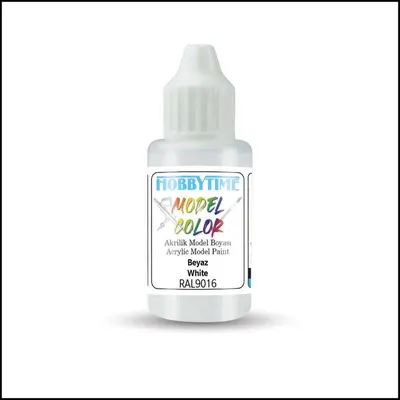 Hobbytime 350 18 ml. RAL9016, Beyaz (White)  Akrilik Model Boyası