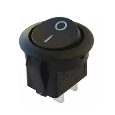 IC-133-5 Yuvarlak Işıksız Anahtar ON-OFF 2P
